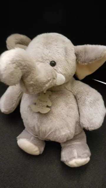 MM DOUDOU PELUCHE éléphant gris HISTOIRE D OURS 23cm état NEUF EUR