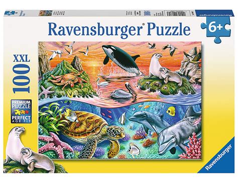 Ravensburger Puzzle Bunter Ozean 100XXL Puzzle XXL Teile