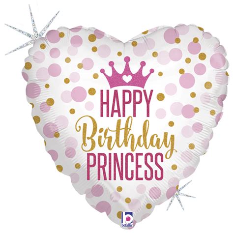 Ballon Aluminium Birthday Princess Grabo Abc