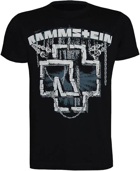 Rammstein Mens T Shirt In Ketten Xxl Black Uk Clothing