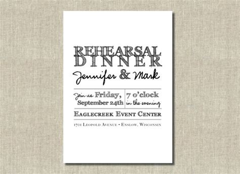 Printable Rehearsal Dinner Invitation Rustic Classic Etsy Australia