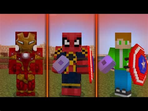 NOVO ADDONS DOS VINGADORES PARA Minecraft PE 1 12 1 11 ADDONS DOS