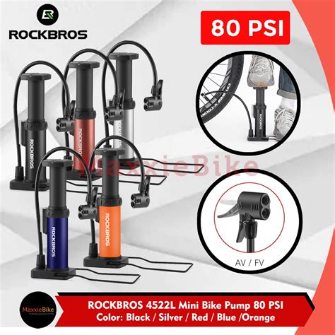 Jual Rockbros L Pompa Sepeda Mini Portable Bike Pump Psipentil