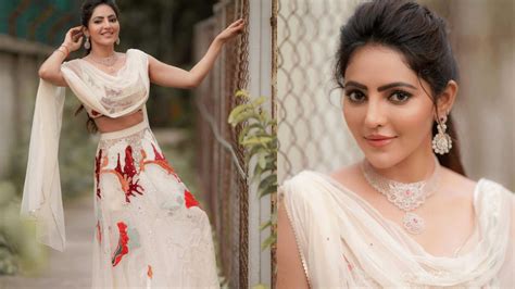 Athulya Ravi Latest Hot Photos In White Lehenga Glamsundari In