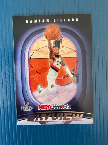 Panini Nba Hoops Damian Lillard Skyview Portland Trail