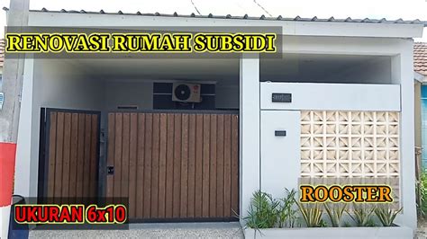 Renovasi Rumah Subsidi Ukuran X Dinding Depan Rooster Youtube