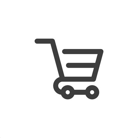 Vector Sign Of The Shopping Cart Symbol Is Isolated On A White