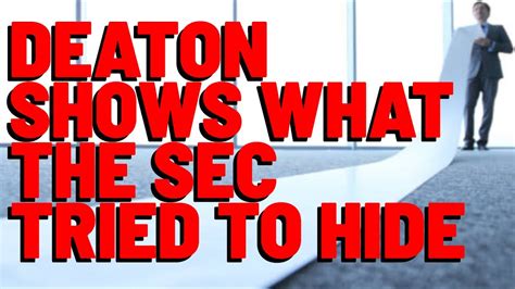 Attorney Deaton Shows What The Sec Tried To Unsuccessfully Hide Youtube