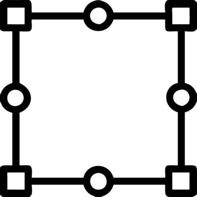 plain square outline vector art icons  graphics