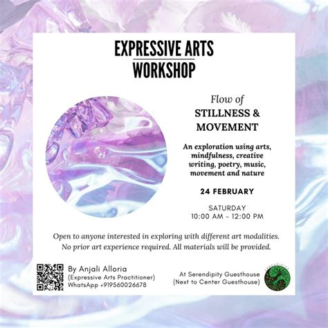 Flow of Stillness & Movement: An Expressive Arts Workshop