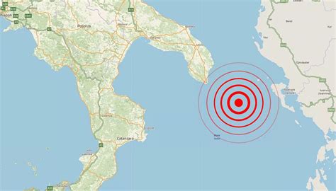 Terremoto Nel Mar Ionio Al Largo Della Grecia Scossa Di Magnitudo 3 8