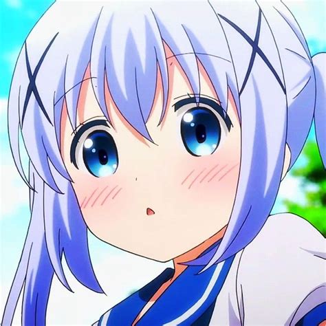 Ryyourbae Kafuu Chino Icon Gambar Karakter Gadis