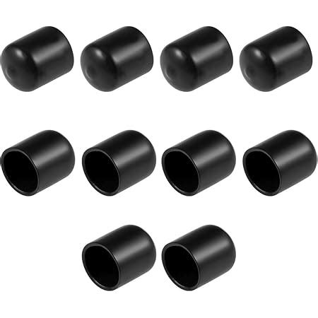 Uxcell 10pcs Rubber End Caps 15mm ID Vinyl Round End Cap Cover Screw