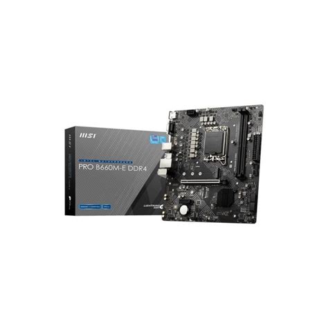 MSI PRO B660M E Carte Mere Socket LGA 1700 Micro ATX DDR4 HDMI