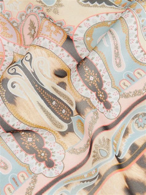 ETRO Paisley Print Silk Scarf Farfetch