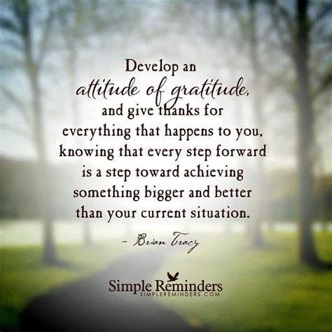 Attitude Of Gratitude Quote By Brian Tracy