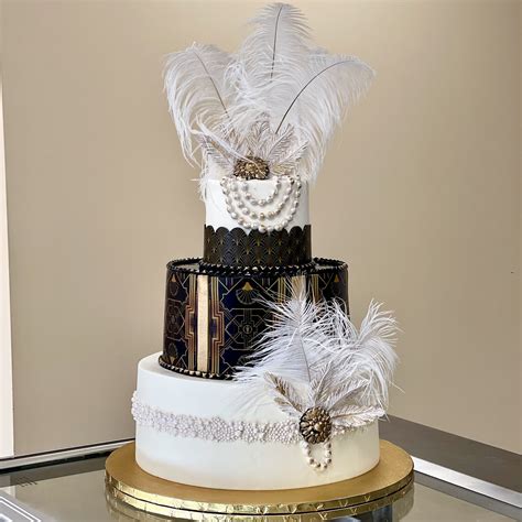 Great Gatsby Wedding Cake — Skazka Cakes