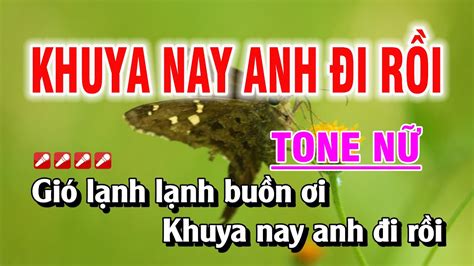 Karaoke Khuya Nay Anh I R I Tone N Nh C S Ng D H T Duy Chi N Youtube