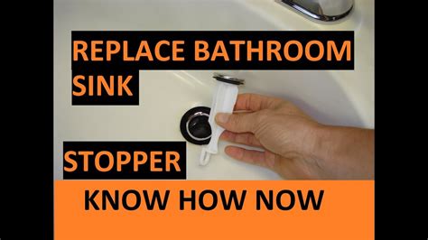 Replace A Bathroom Sink Stopper Youtube