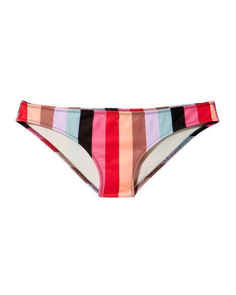 Solid Striped Elle Malibu Stripe Bikini Bottom