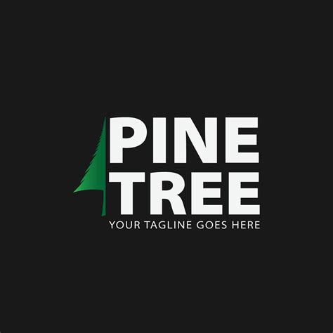 Pine tree logo design vector image 15714601 Vector Art at Vecteezy