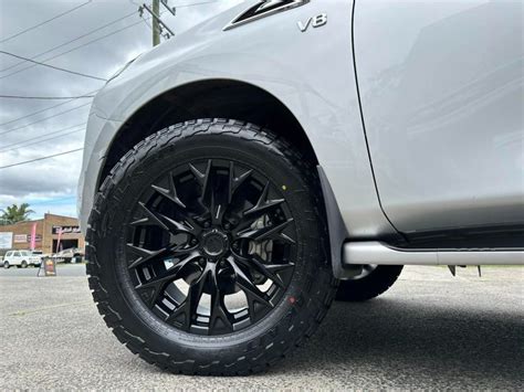 Nissan Patrol Y Silver Fuel Off Road Flame D Wheel Front