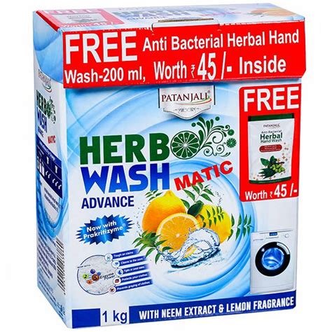 Buy Patanjali Herbo Wash Advance Matic Detergent Powder With Neem