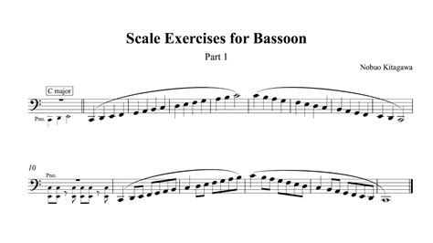 Scale Exercises For Bassoon—part 1 ファゴットの為のスケール練習曲—part 1 Youtube