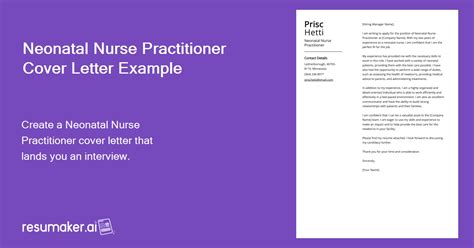 Neonatal Nurse Practitioner Cover Letter Job Description Sample And Guide