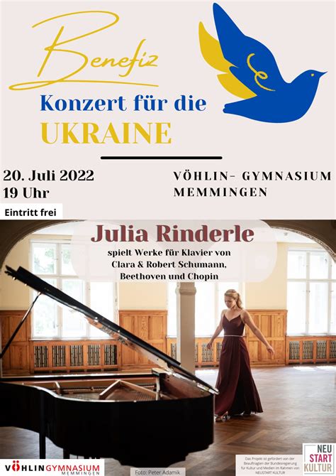 Vöhlin Gymnasium Memmingen organisiert Benefiz Konzert mit Julia