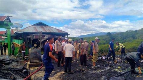 Ponpes Darussa Adah Di Bener Meriah Terbakar Tiga Bangunan Rata Dengan