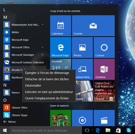 Organiser Les Applications Du Menu D Marrer Sous Windows Trucs