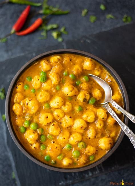 Instant Pot Aloo Matar Potato Peas Curry Piping Pot Curry