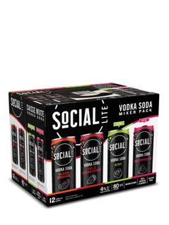 SoCIAL Lite Vodka Soda Mixer Pack LCBO