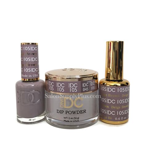 105 Beige Brown Dnd Dc Dip Powder 3 In 1 Dip Powder Gel Nail