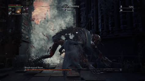 Bloodborne Blood Starved Beast Third Boss Ps Pro Youtube