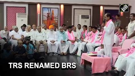 TRS Renamed BRS KCR Launches National Party Bharat Rashtra Samithi