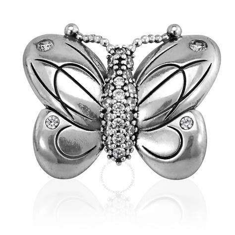 Pandora Sterling Silver Oversized Butterfly Clip Charm In Metallic Lyst