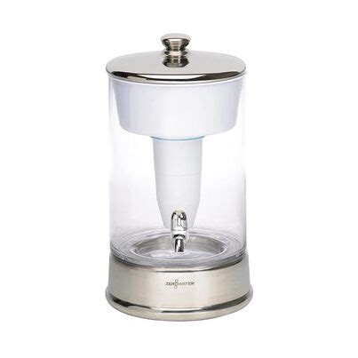 ZeroWater 40-Cup Ready-Pour 5-Stage Round Glass Water Filter Dispenser