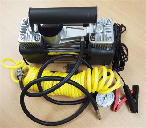 Portable 12v Dual Cylinder Air Compressor Pump 150psi