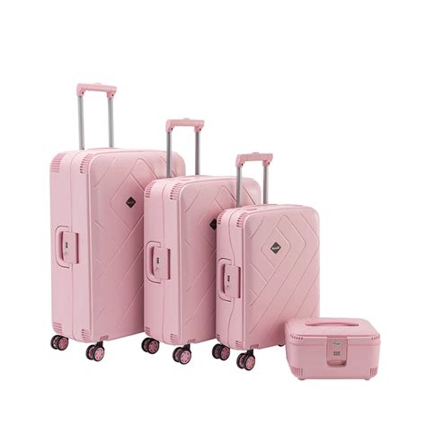 pink luggage sets