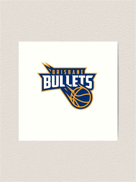 Brisbane Bullets Logo Art Print For Sale By Thegreatertimes Redbubble