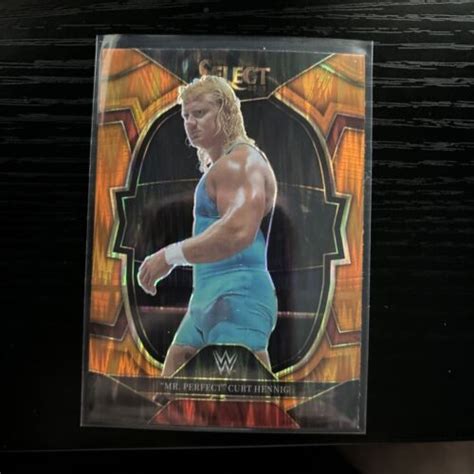 Mr Perfect CURT HENNIG 2023 Panini Select WWE Concourse Orange Flash