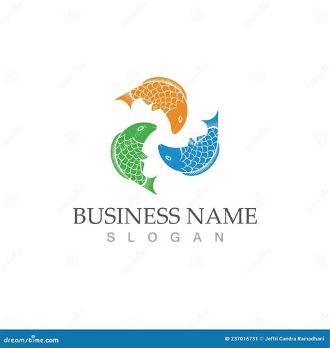 Fish Logo Template. Creative Vector Stock Vector - Illustration of logo, emblem: 237016731