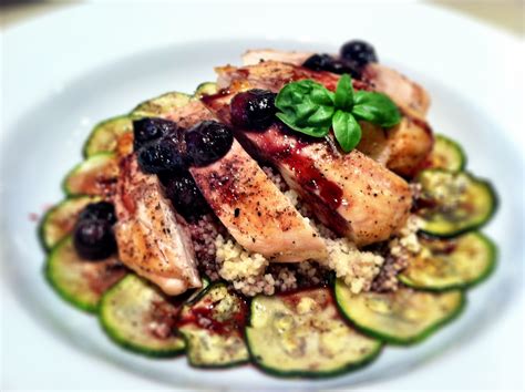 Grilled Chicken With Pinot Noir And Blueberry Glaze Dash Of Savory