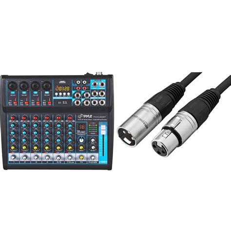 Professional Audio Mixer Sound Board Console Desk System Interface Pyle