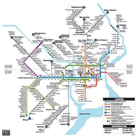 Septa Regional Rail Map - Map Of The United States