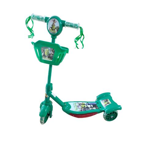 Patinete Shrek Cestinha Infantil Musical Luzes Rodas Shopee Brasil