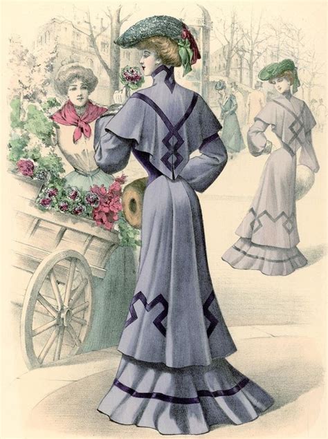 De Gracieuse 1903 Fashion Illustration Vintage Edwardian Clothing