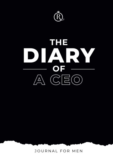 The Diary Of A Ceo Journal For Men Daily Undated Lined Notebook For